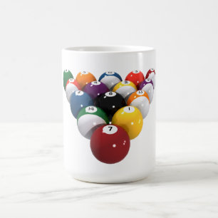 Taza De Café Bolas de billar / billar: modelo 3D: