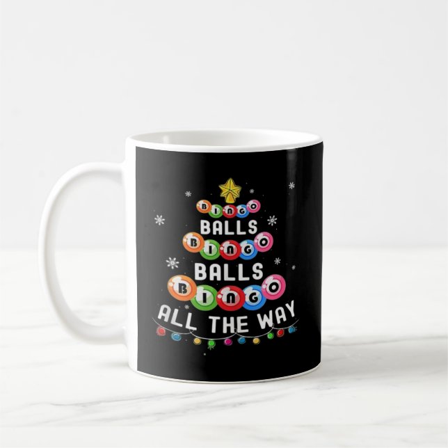 Taza De Café Bolas de Bingo Bingo Todo el Camino  (Izquierda)