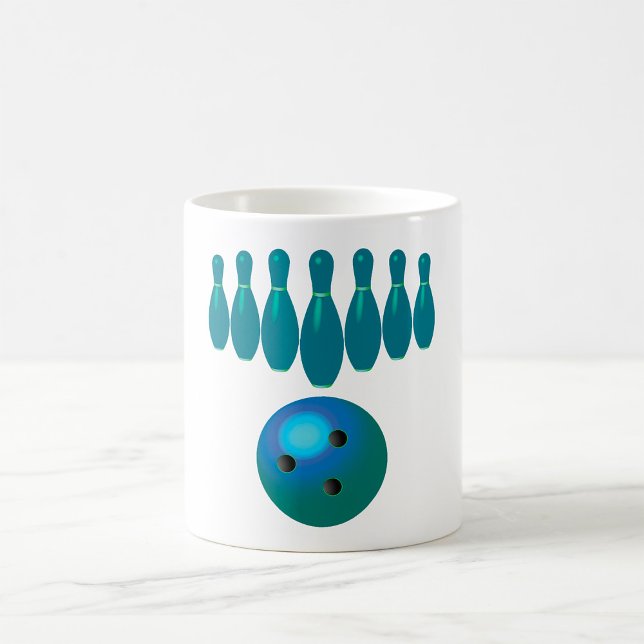 Taza De Café Bolas de boliche y deportes divertidos (Subido por el creador)