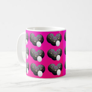 Taza De Café Bolas de césped rosado caliente, tazón de café