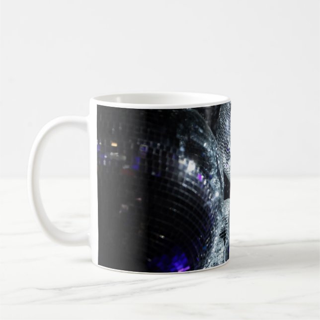 Taza De Café Bolas Disco: Atmósfera Fiesta oscura (Izquierda)