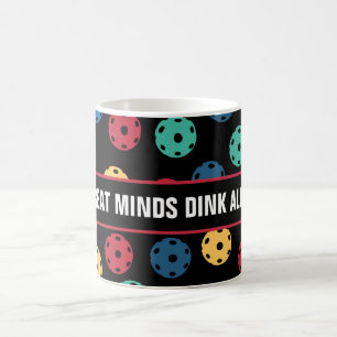 Taza De Café 😍 bolas retro / negro con texto personalizado