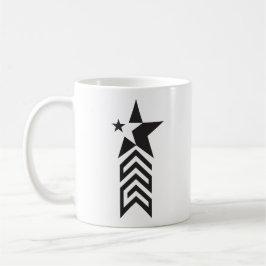 Taza De Café Bold Black Geometric Star