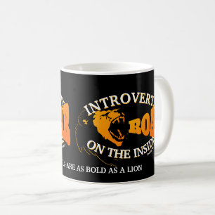 Taza De Café BOLD introvertido como un cristiano LEÓN