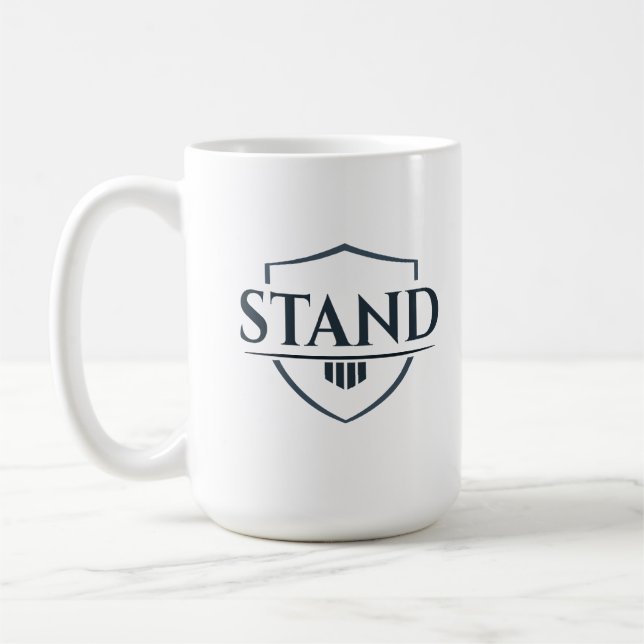Taza De Café Bold “STAND” Inspirational Christian Mug (Izquierda)