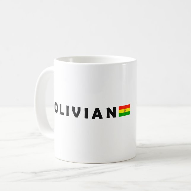 Taza De Café Bolivia, amo a Bolivia (Anverso izquierdo)