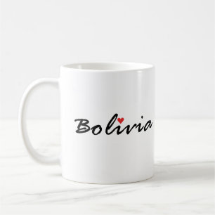 Taza De Café Bolivia. Amo Bolivia