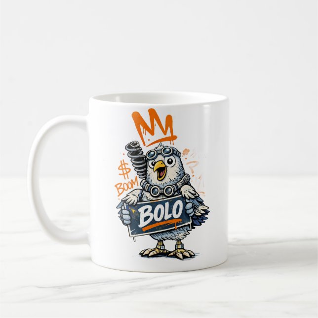 Taza De Café Bolo Graffiti Bird Mug (Izquierda)