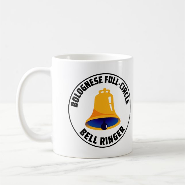 Taza De Café Bolognese Full Circle Bell Ringer Ringing (Izquierda)