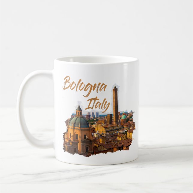 Taza De Café Bolonia Italia: Centro Histórico (Izquierda)