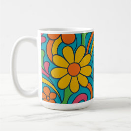 TAZA DE CAFÉ "BOLSA DE CAFÉ FLORAL"
