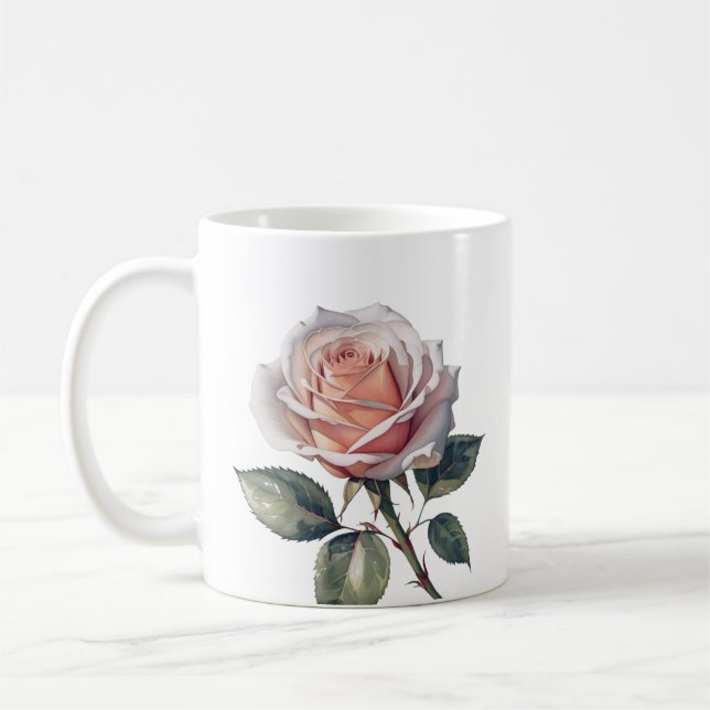 Taza De Café Bolsa de tetas de flor de Rosa (Izquierda)