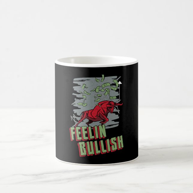 Taza De Café Bolsa de Valores Sensación Bullish Trading Bull Tr (Centro)