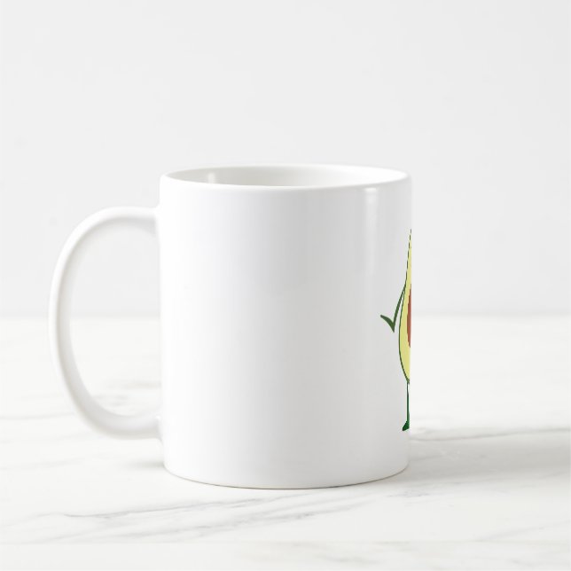 Taza De Café Bolsas de aguacate de kawaii (Izquierda)