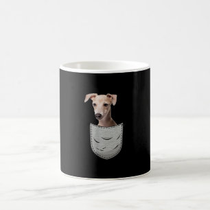 Taza De Café Bolsillo de torta de azote de galgo para perro