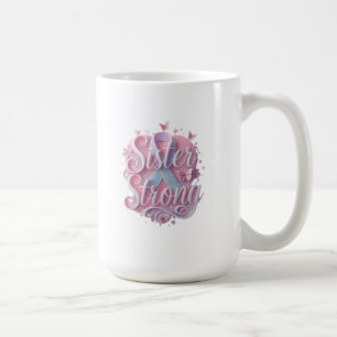 Taza De Café Bolso de Conciencia sobre el Cáncer Sister Strong