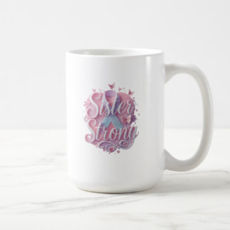 Taza De Café Bolso de Conciencia sobre el Cáncer Sister Strong