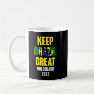Taza De Café Bolsonaro Presidente 2022 Brasil - Mantén a Brasil