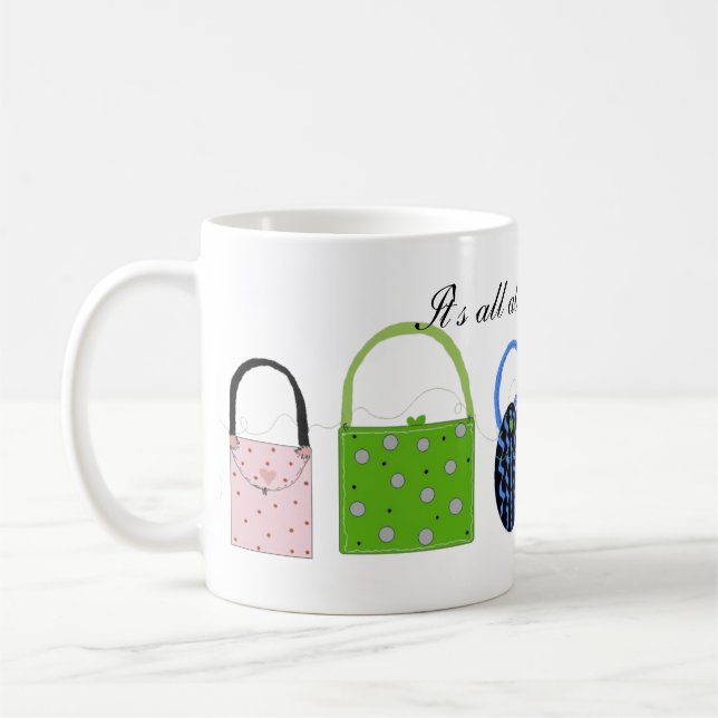 Taza De Café Bolsos Elegantes - Carteras de Moda (Izquierda)