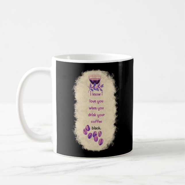 TAZA DE CAFÉ BOMBA DE AMOR DE CAFÉ NEGRO (Izquierda)