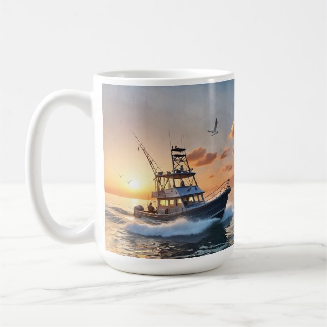 Taza De Café Bomba de barcos pesqueros (Izquierda)