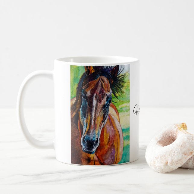 Taza De Café Bomba de caballo salvaje para incendios (Con donut)