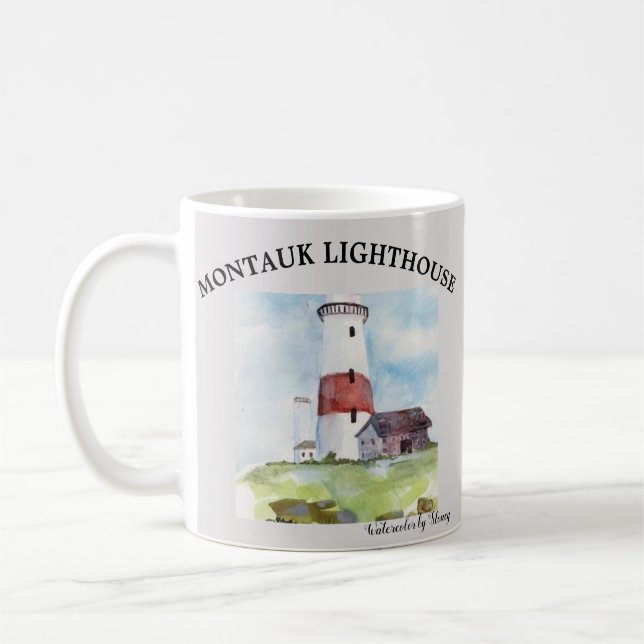TAZA DE CAFÉ BOMBA DE CAFÉ DE LIGHTHOUSE MONTAUK (Izquierda)