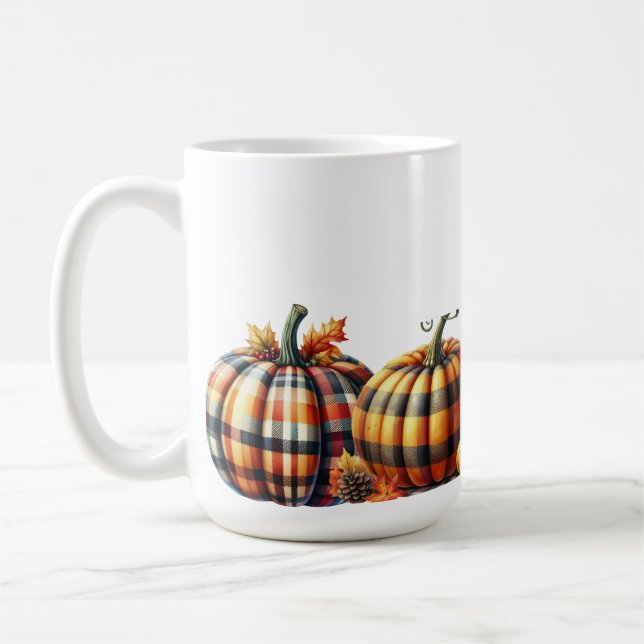 TAZA DE CAFÉ BOMBA DE CAÍDA DE NARANJA Y PLACA VERDE (Izquierda)
