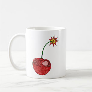 Taza De Café Bomba de cerezo purpurina