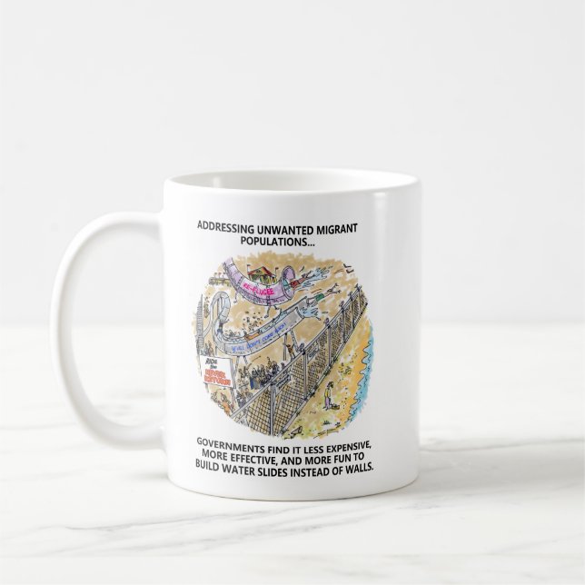 Taza De Café Bomba de deslizamientos de agua para refugiados (Izquierda)