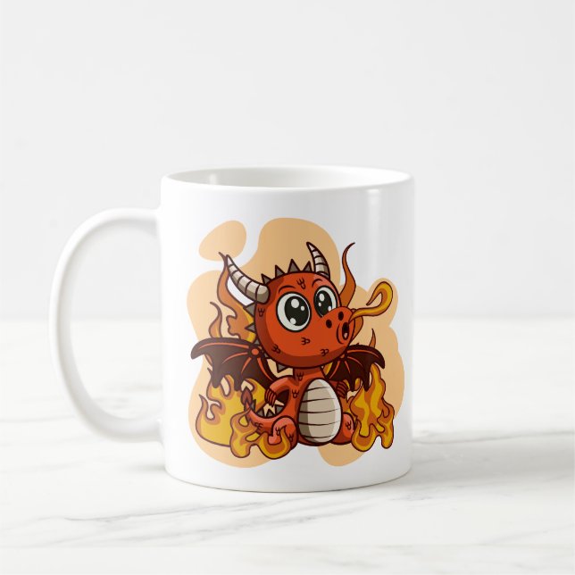 Taza De Café Bomba de dragón de fuego (Izquierda)