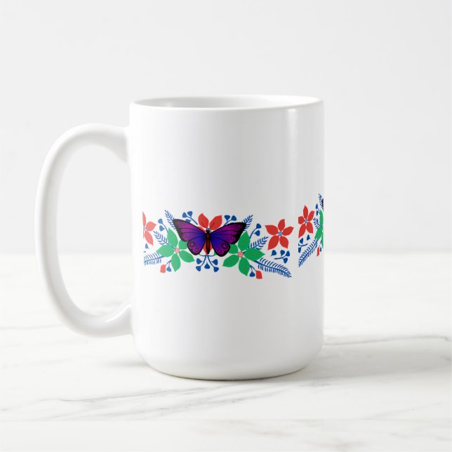 Taza De Café Bomba de flores (Izquierda)