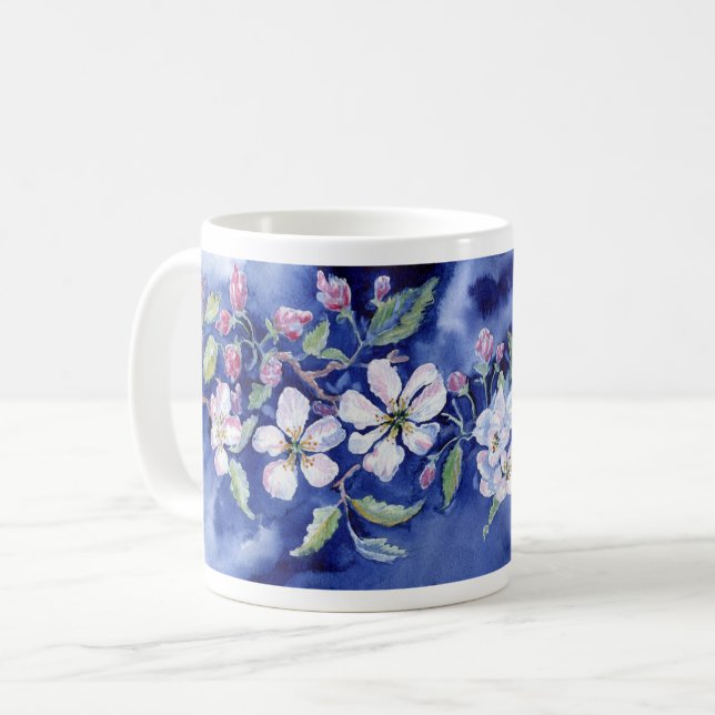 Taza De Café Bomba de "flores de manzana" (Anverso izquierdo)