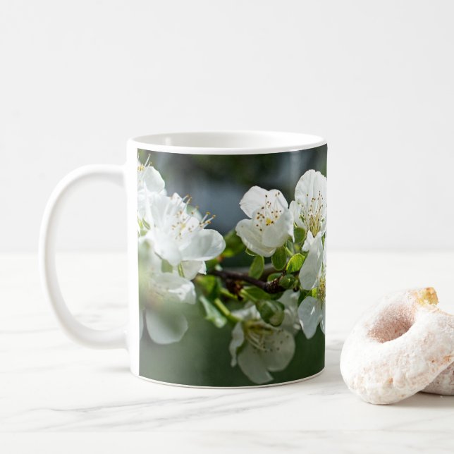 Taza De Café Bomba de flores de primavera (Con donut)