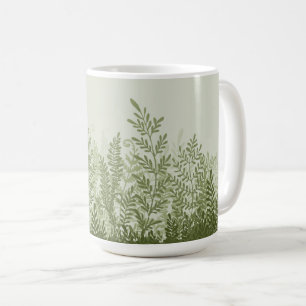 Taza De Café Bomba de Ilustracion de planta botánica