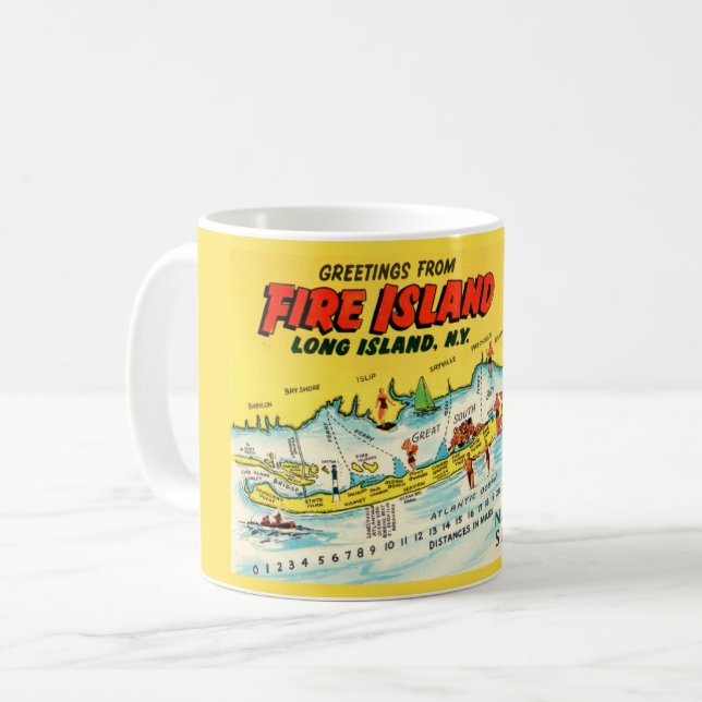Taza De Café Bomba de Isla de Fuego (Anverso izquierdo)