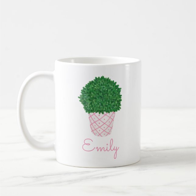Taza De Café Bomba de madera de boxwood plantada (Izquierda)
