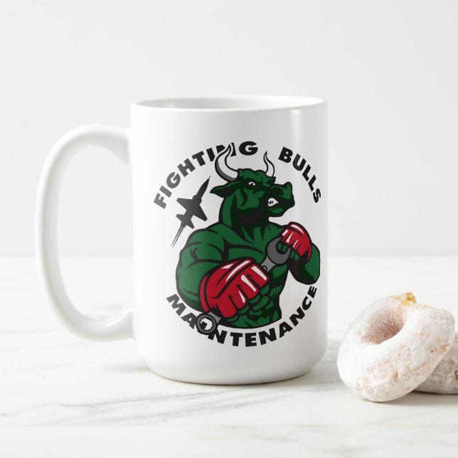 Taza De Café Bomba de mantenimiento de los toros de lucha (Con donut)