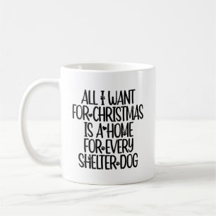 Taza De Café Bomba de Navidades de perros de refugio