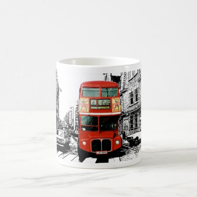 Taza De Café Bomba de regalo de Londres con bus rojo (Centro)