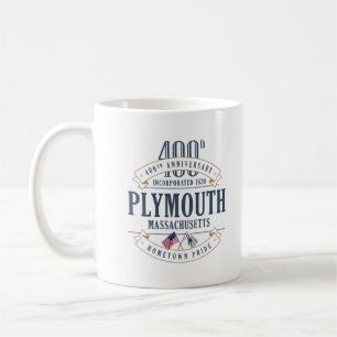 Taza De Café Bomba del 400 aniversario de Plymouth, Massachuset