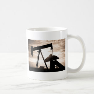 Taza De Café Bomba del pozo de petróleo
