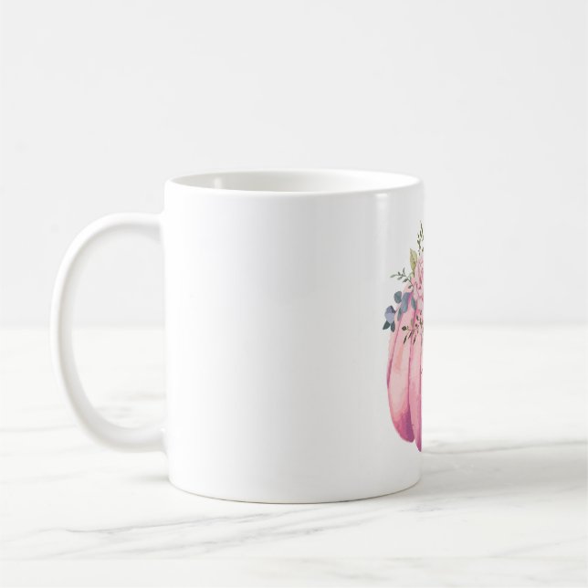 Taza De Café Bomba rosa de otoño Mug (Izquierda)