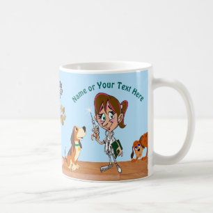 Taza De Café Bomba veterinaria personalizada para veterinaria