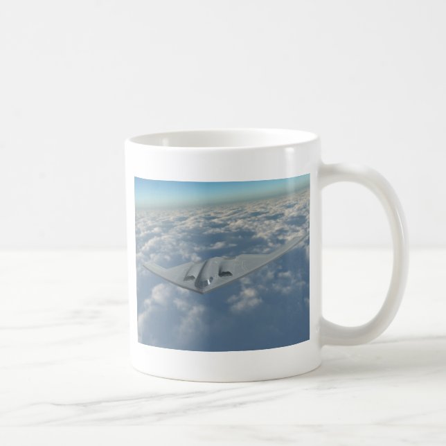 Taza De Café Bombardero B2 sobre las nubes (Derecha)