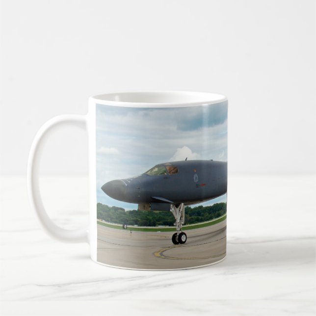 Taza De Café Bombardero B-1B de cáncer en tierra (Izquierda)