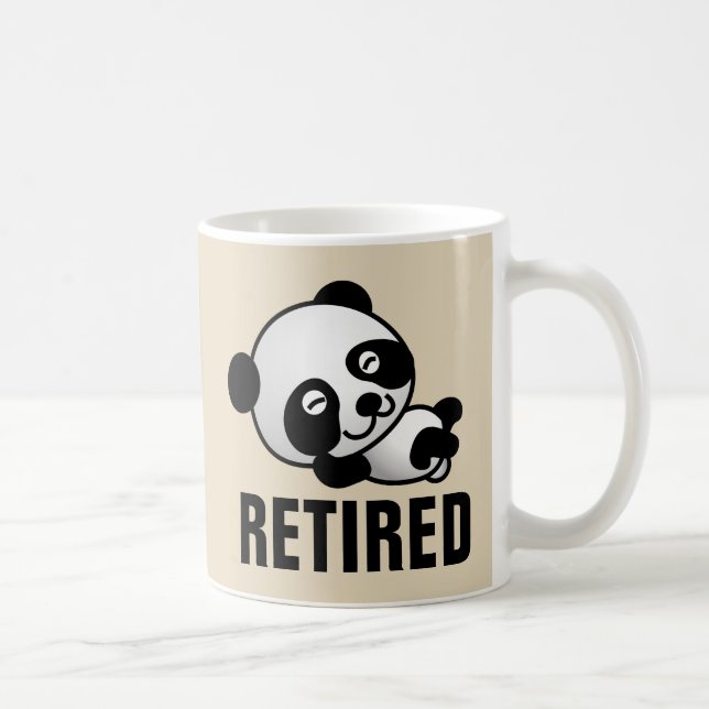 TAZA DE CAFÉ BOMBAS DE CAFÉ DE OSO DE PANDA RETIRADA (Derecha)