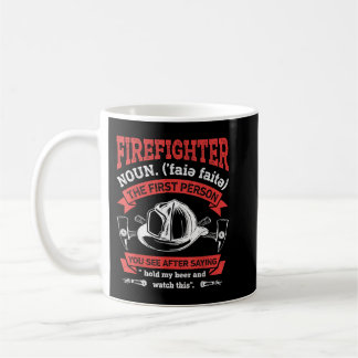 Taza De Café Bombero de definición moderna bomberos divertidos