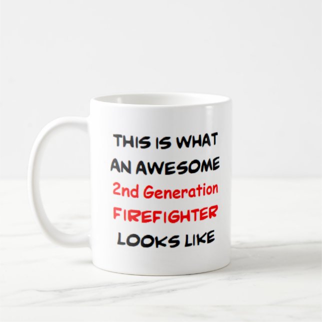 Taza De Café bombero de segunda generación, impresionante (Izquierda)