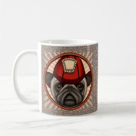 Taza De Café Bombero Pug Mug